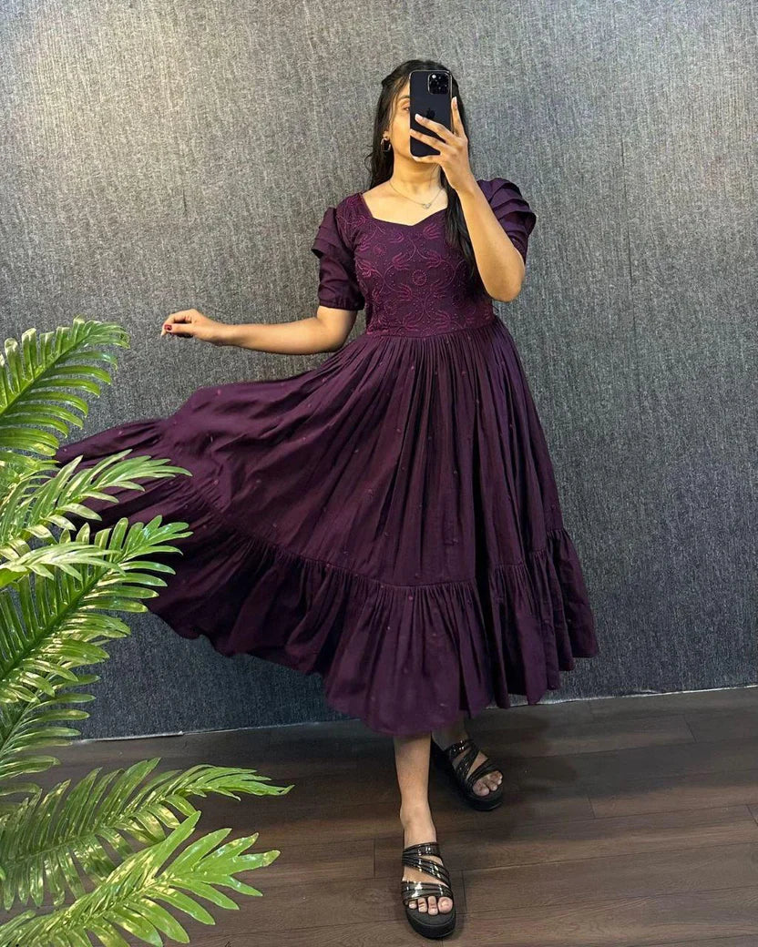 Summer Special South Silk Pure Cotton One Piece Gown