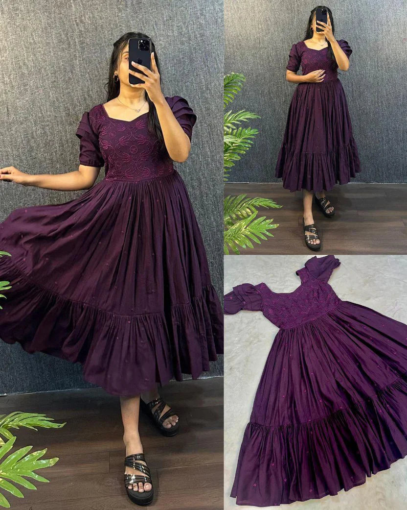 Summer Special South Silk Pure Cotton One Piece Gown