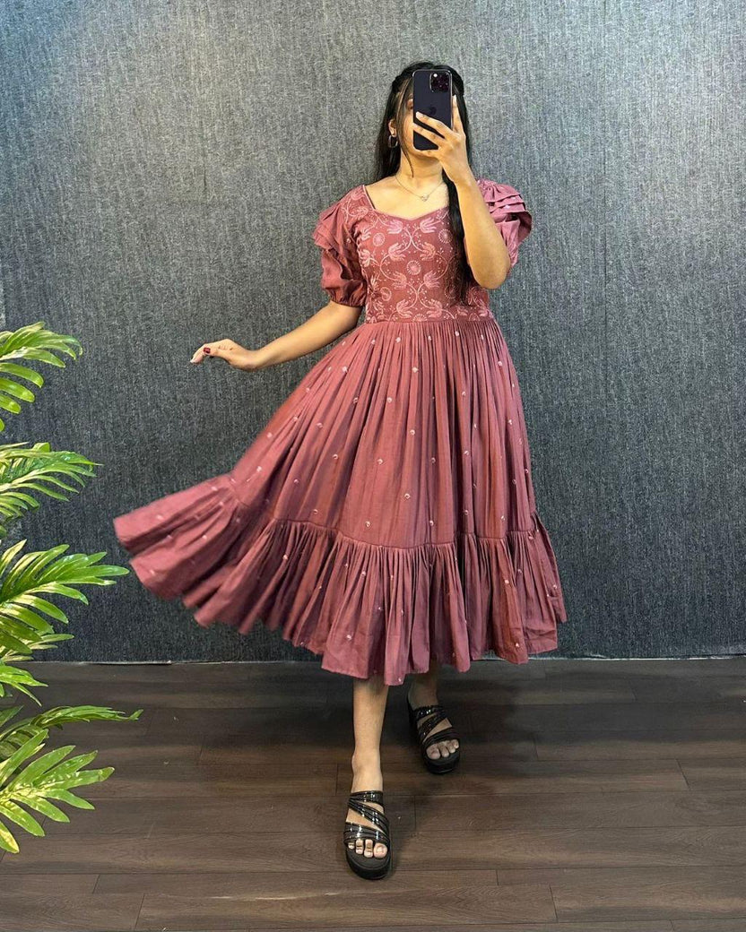 Summer Special South Silk Pure Cotton One Piece Gown